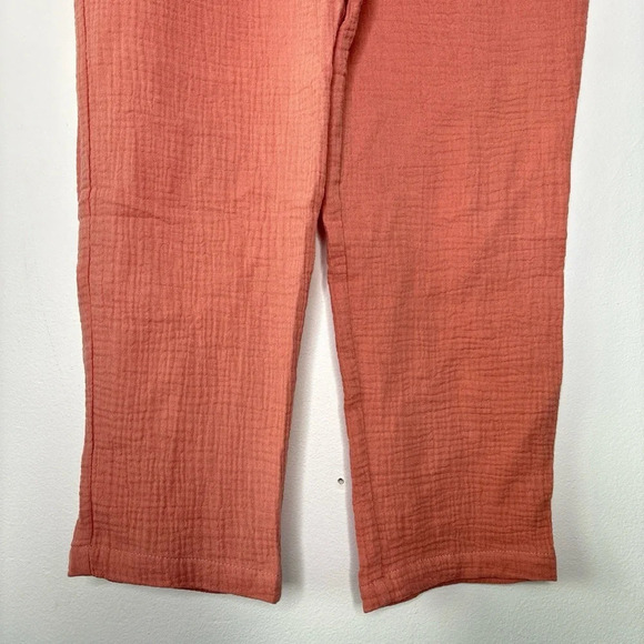 Marine Layer Paula Easy Tapered Pink Gauzy Cotton Pant Size S NWT - Picture 4 of 14